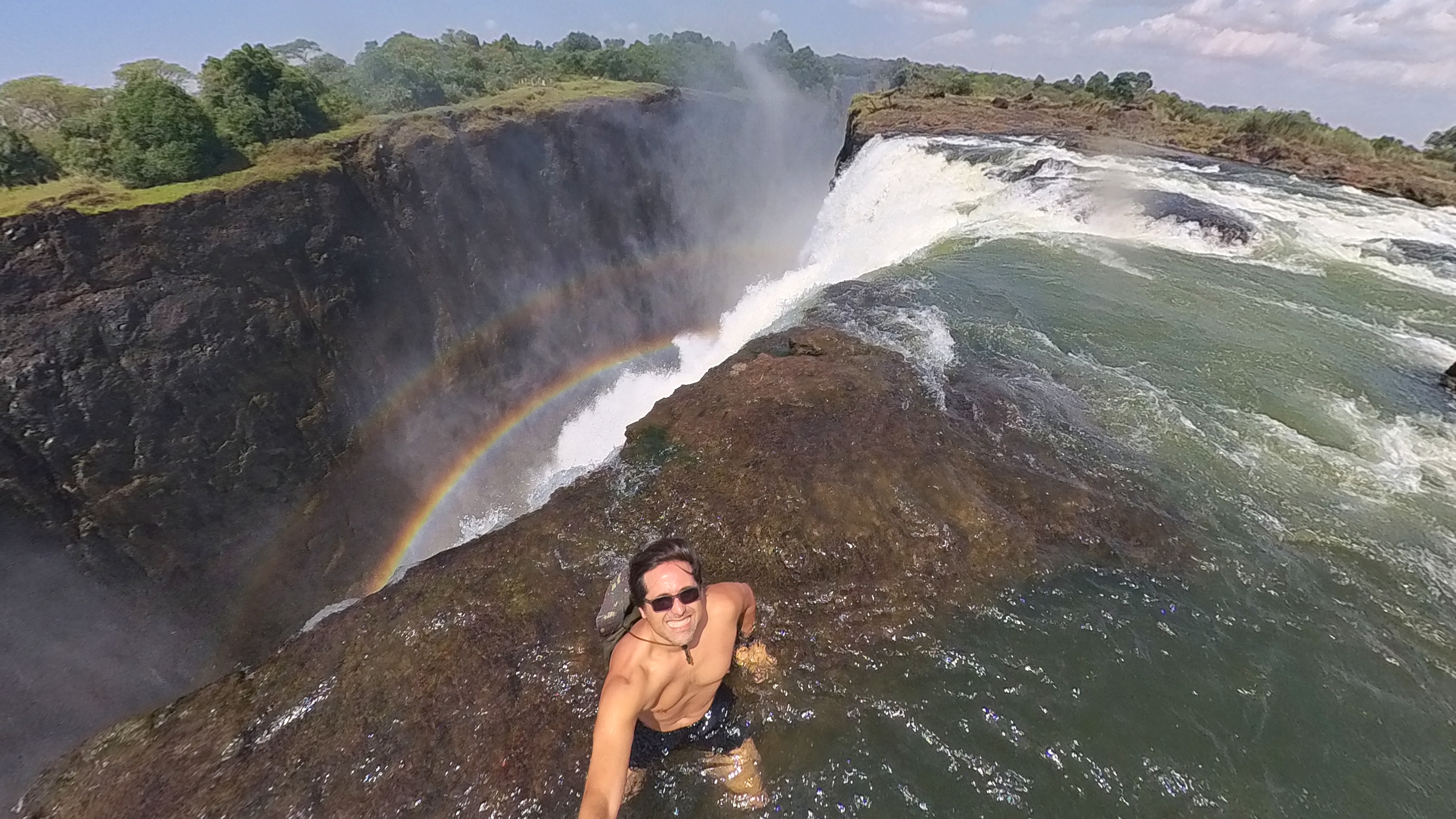 Viagem a Zâmbia: Piscina do Diabo, Cataratas Vitória, Rinocerontes